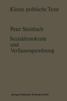 Cover of Sozialdemokratie und Verfassungsverständnis