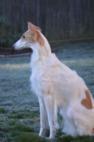 Cover of Russian Wolfhound Borzoi Dog with a Heart Marking Journal