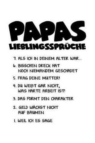 Cover of Papas Lieblingsspr�che