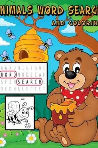 Cover of Animals Word Search And Coloring