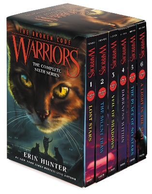 Book cover for Warriors: The Broken Code Box Set: Volumes 1 to 6