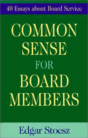 Book cover for Common Sense for Board Members