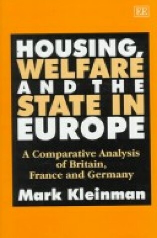 Cover of Housing, Welfare and the State in Europe