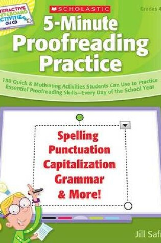 Cover of Interactive Whiteboard Activities: 5-Minute Proofreading Practice