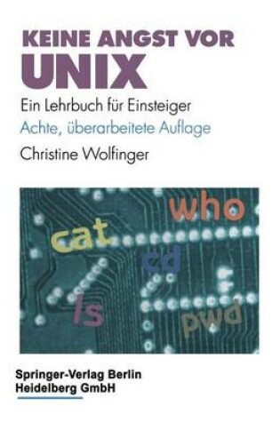 Cover of Keine Angst VOR Unix