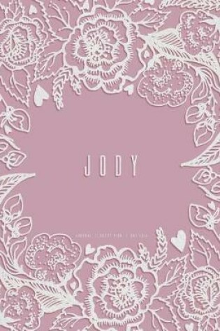Cover of Jody. Dusty Pink Dot Grid Journal