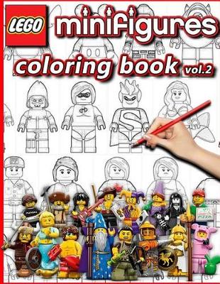 Book cover for Lego Minifigures Coloring Book Vol.2