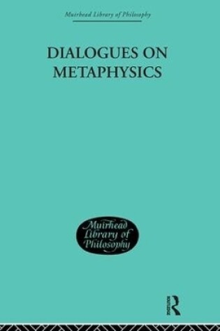 Cover of Dialogues on Metaphysics