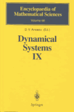 Cover of Dynamical Systems IX