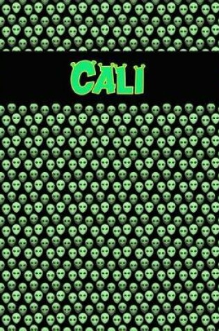 Cover of 120 Page Handwriting Practice Book with Green Alien Cover Cali