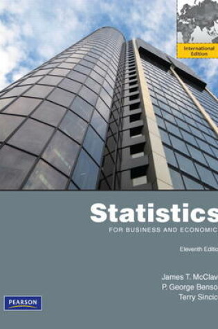 Cover of Statistics for Business and Economics:International Edition Plus MathXL 12Month Student Access Kit 11/e