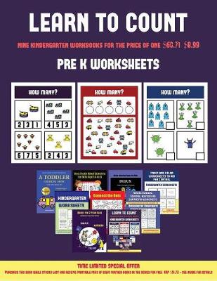 Book cover for Pre K Worksheets (Learn to count for preschoolers)