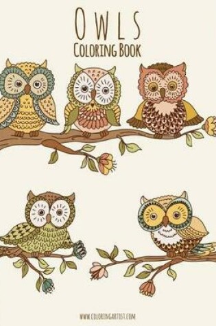 Cover of Owls Coloring Book 1