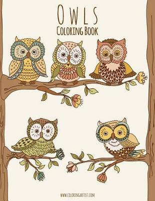 Cover of Owls Coloring Book 1