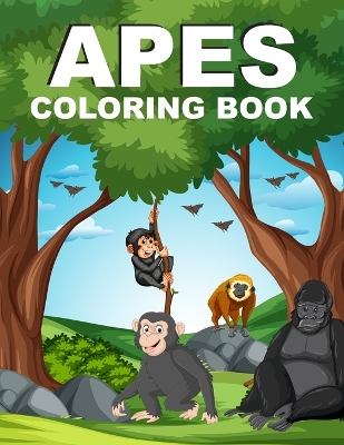 Book cover for Apes Coloring Book