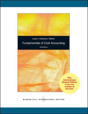 Book cover for Fundamentals of Cost Accounting 3e