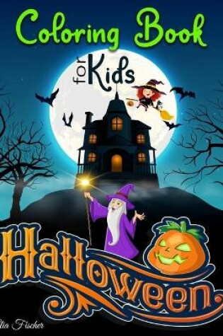 Cover of Halloween Coloring Book For Kids