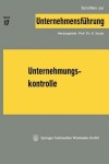 Book cover for Unternehmungskontrolle