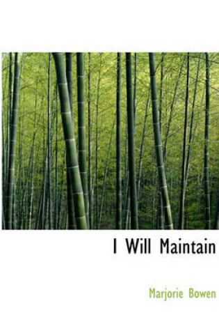 Cover of I Will Maintain