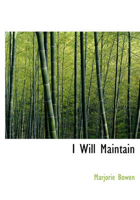 Book cover for I Will Maintain