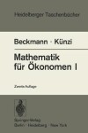 Book cover for Mathematik fur Okonomen I