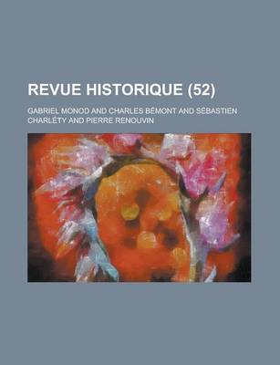 Book cover for Revue Historique (52)