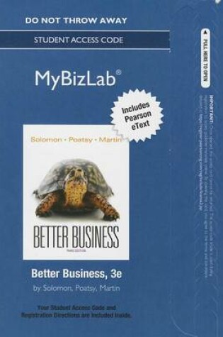 Cover of NEW MyLab Intro to Business with Pearson eText -- Access Card -- for Better Business