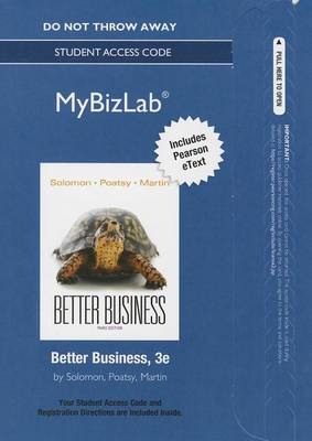 Book cover for NEW MyLab Intro to Business with Pearson eText -- Access Card -- for Better Business