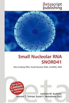 Book cover for Small Nucleolar RNA Snord41