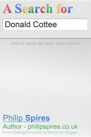 Cover of A Search for Donald Cottee