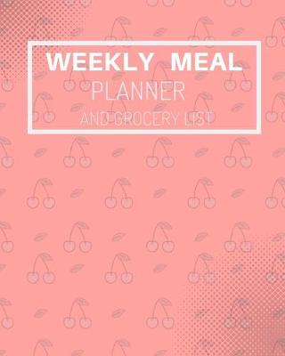 Book cover for weekly meal planner and grocery list