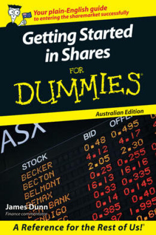 Cover of Getting Started in Shares for Dummies