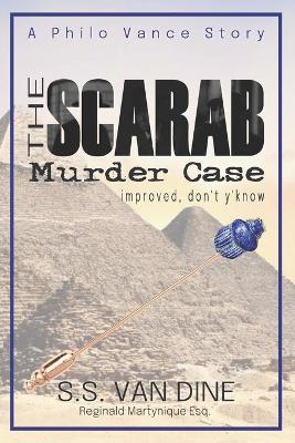 Book cover for The Scarab Murder Case improved, don't y'know