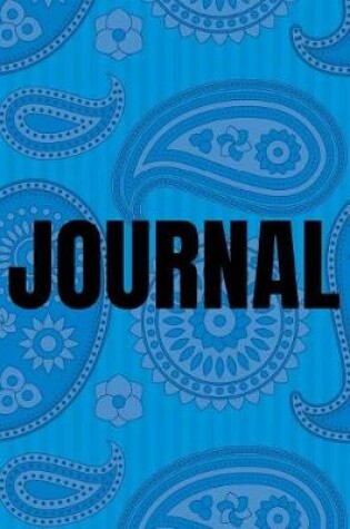 Cover of Paisley Background Lined Writing Journal Vol. 25