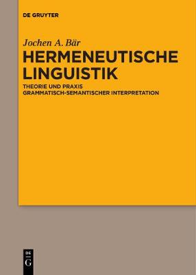 Cover of Hermeneutische Linguistik