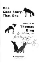 Book cover for One Good Story, That One