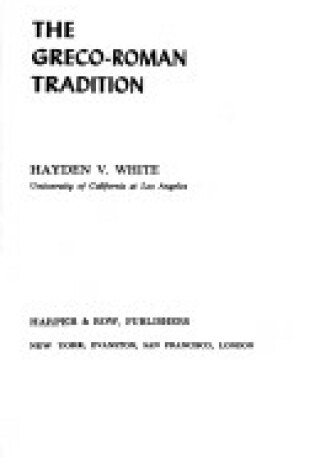 Cover of Graeco-Roman Tradition