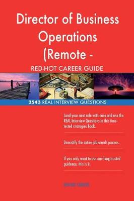 Book cover for Director of Business Operations (Remote - Americas) RED-HOT Career; 2543 REAL In