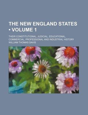 Book cover for The New England States (Volume 1); Their Constitutional, Judicial, Educational, Commercial, Professional and Industrial History