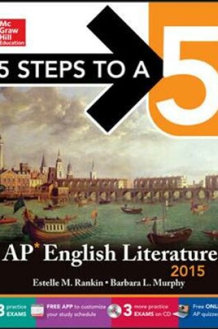 Cover of 5 Steps to a 5 AP English Literature with CD-ROM, 2015 Edition