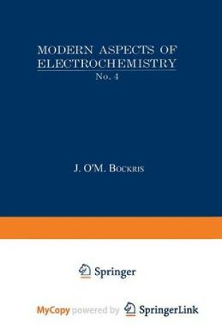 Cover of Modern Aspects of Electrochemistry No. 4