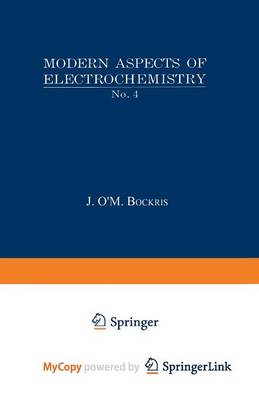 Book cover for Modern Aspects of Electrochemistry No. 4