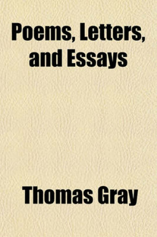 Cover of Poems, Letters, and Essays