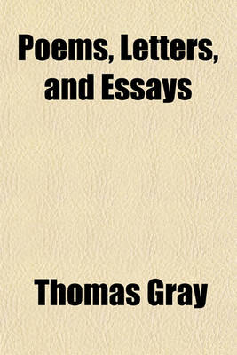 Book cover for Poems, Letters, and Essays