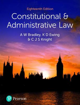 Book cover for Bradley Ewing Knight Constitutional and Administrative Law 18e