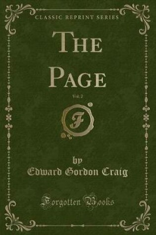 Cover of The Page, Vol. 2 (Classic Reprint)