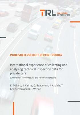 Book cover for International experience of collecting and analysing technical inspection data for private cars