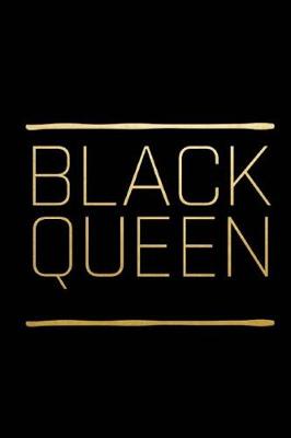 Cover of Black Queen (6" X 9") 200 Wide Lined, Ruled Journal, Notebook