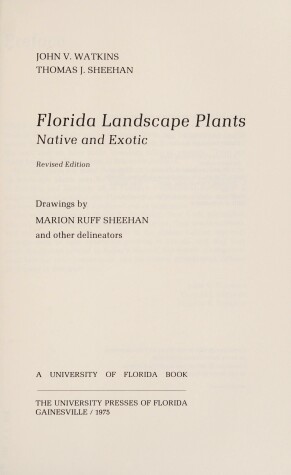 Book cover for Florida Landscape Plants