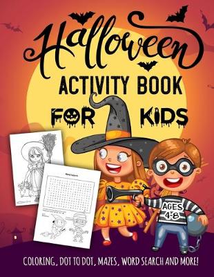Book cover for Halloween Activity Book for Kids Ages 4-8